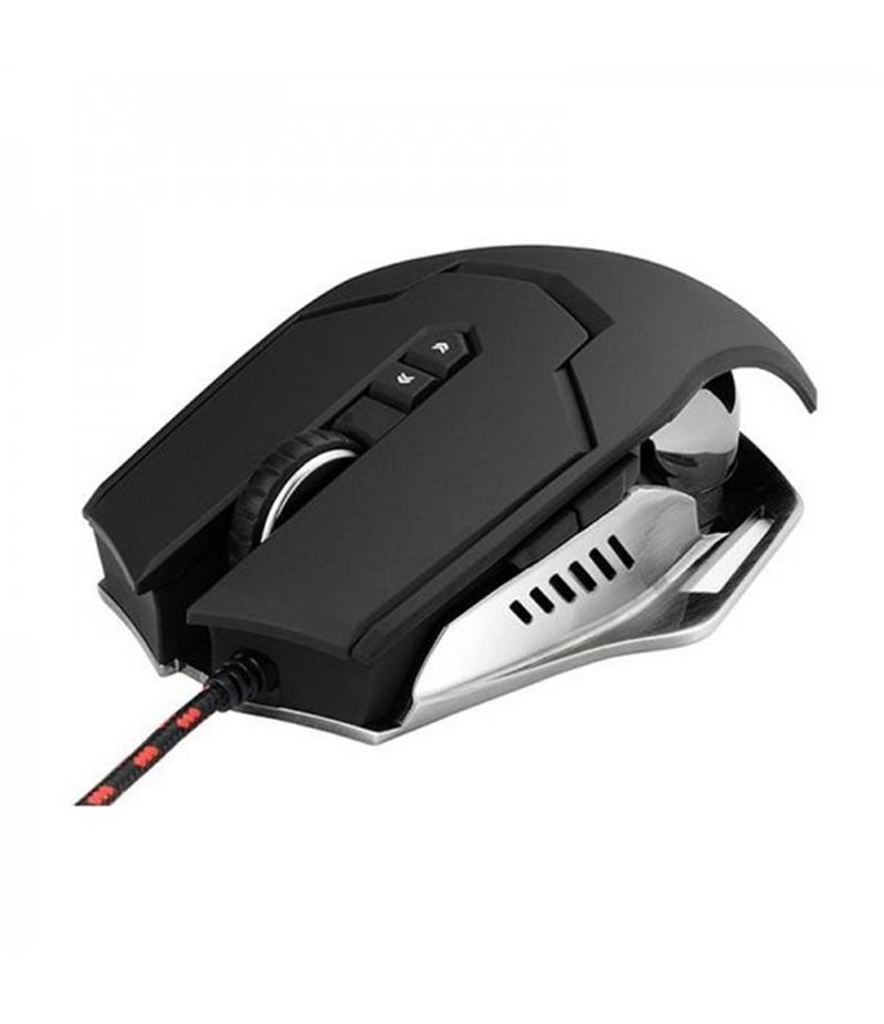 Omega VARR Gaming Mouse OM-264 metal with anti -sweating coating Gaming class sensor and adjustable 1000 - 7000 dpi