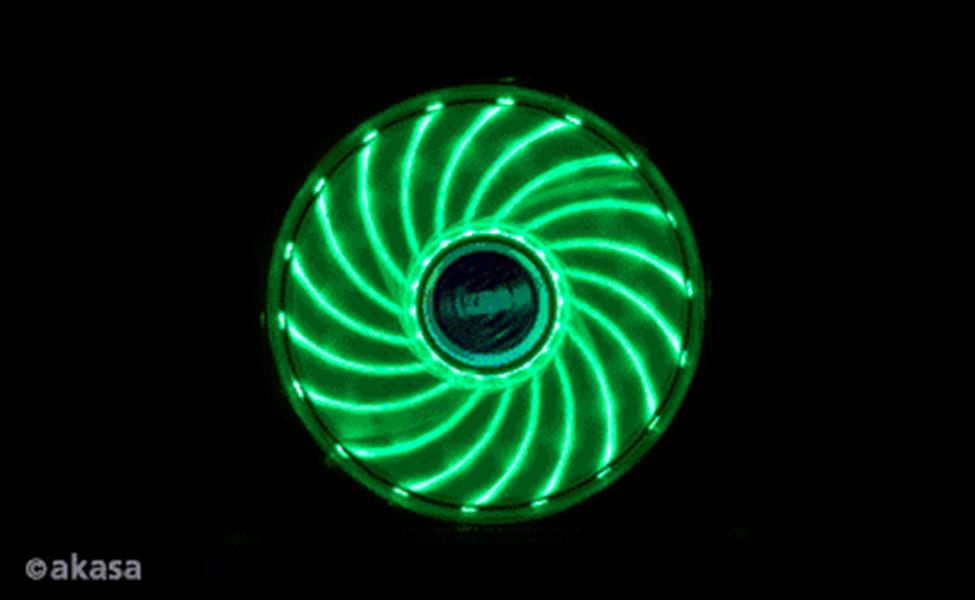 Akasa 12cm VEGAS 7 Cooling fan with 18 LEDs and 7 colour cycle