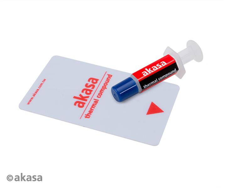 Akasa Premium Hi-reliability and performance non pressure dependent thermal compound 3g with spreader card