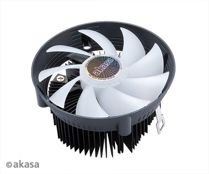 Akasa Vegas Chroma AM Addressable RGB Fan AMD CPU cooler Socket AM4 AM3 TDP 95 Watt 120 mm PWM fan 