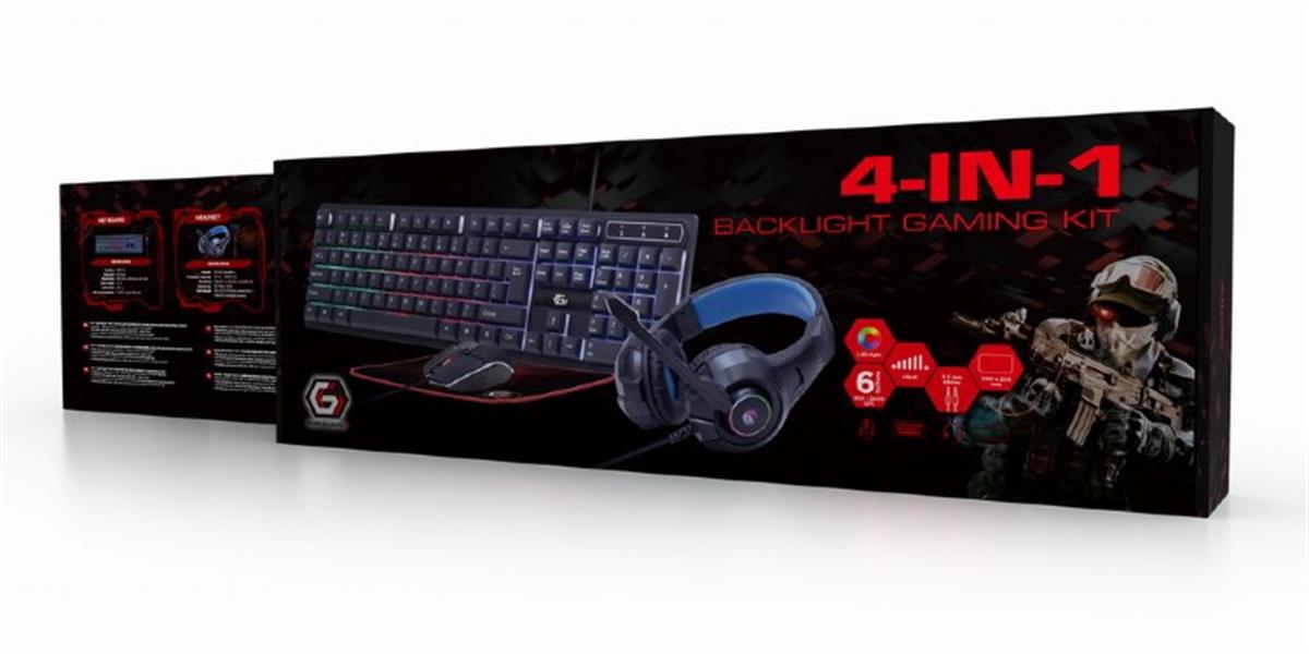 4-in-1 backlight gaming kit Ghost US layout