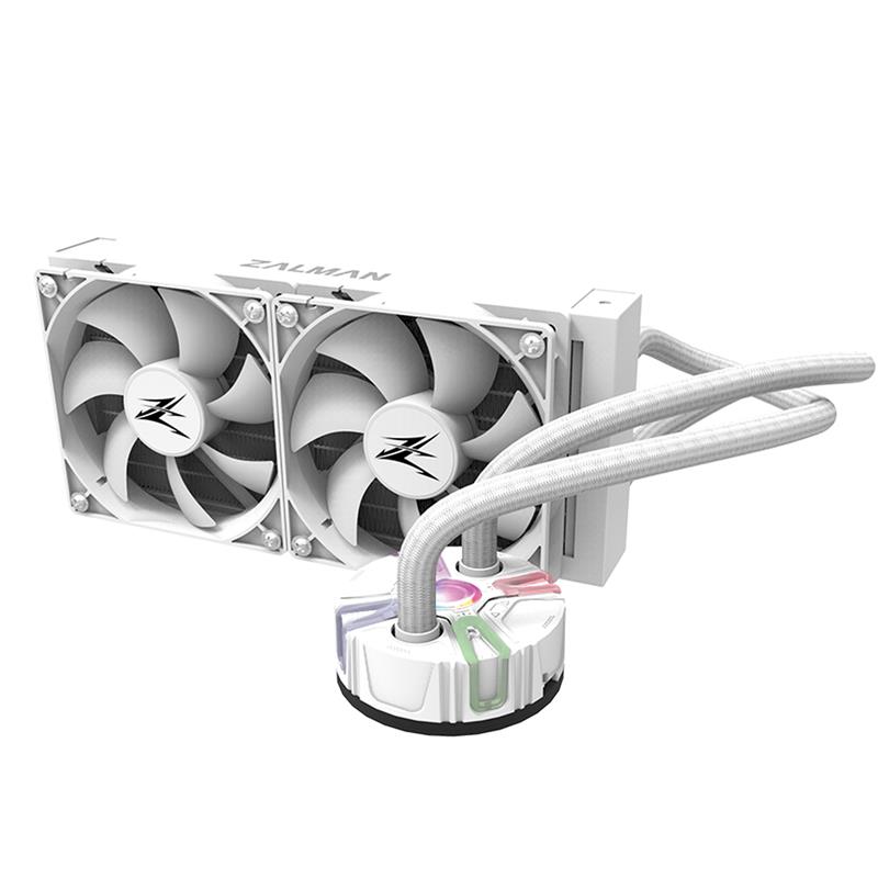Zalman Reserator 5 Z24 White CPU Liquid Cooler 240mm Radiator 2 x 120 mm Fan ARGB pump Dual Blade Pump