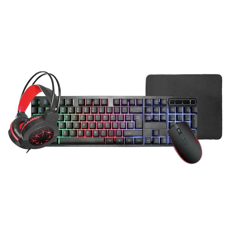 VARR Gaming set: keyboard mouse mousepad headset kabel 1 5 USB