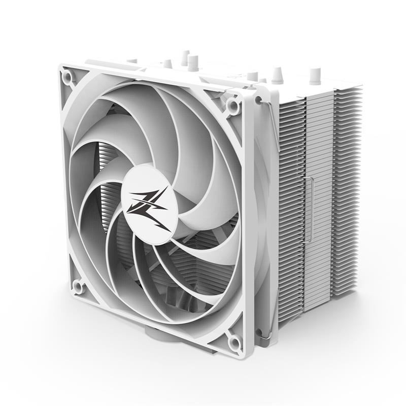 Zalman High performance White coated CPU cooler 180W TDP 135mm EBR PWM Fan 700 -1500RPM max 28 0dBA Intel LGA 2066 2011-V3 115x 1200 AMD AM4