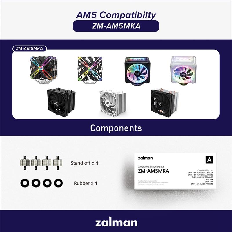 Zalman AMD mounting kit bracket for CNPS20x CNPS17x CNPS16x CNPS10x