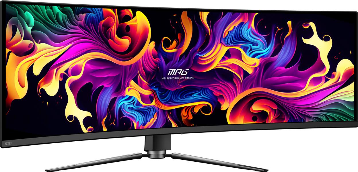 MSI MPG 491CQP QD-OLED computer monitor 124,5 cm (49"") 5120 x 1440 Pixels DQHD QDOLED Zwart