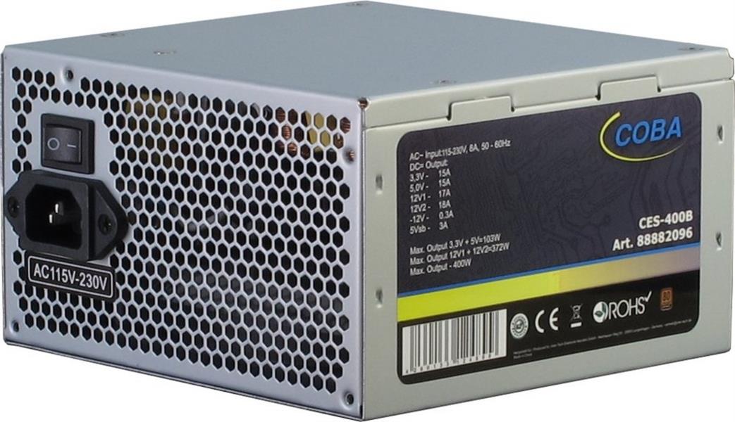 Inter-Tech Coba CES-400B 80+ power supply unit 400 W 20+4 pin ATX ATX Zilver