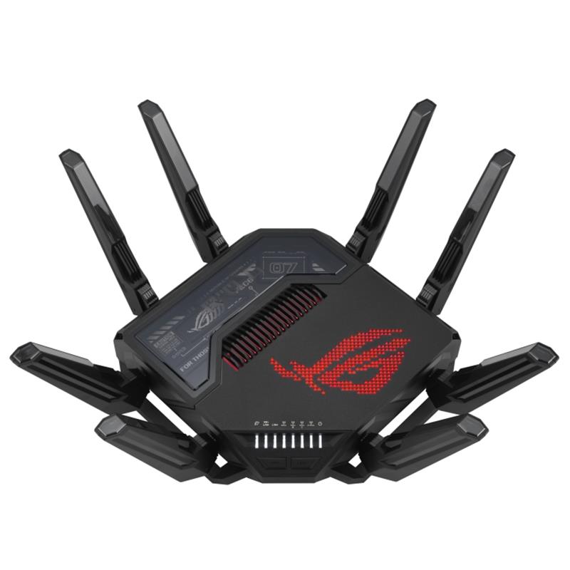 ASUS ROG Rapture GT-BE98 draadloze router 10 Gigabit Ethernet Quad-band (2.4 GHz / 5 GHz-1 / 5 GHz-2 / 6 GHz) Zwart