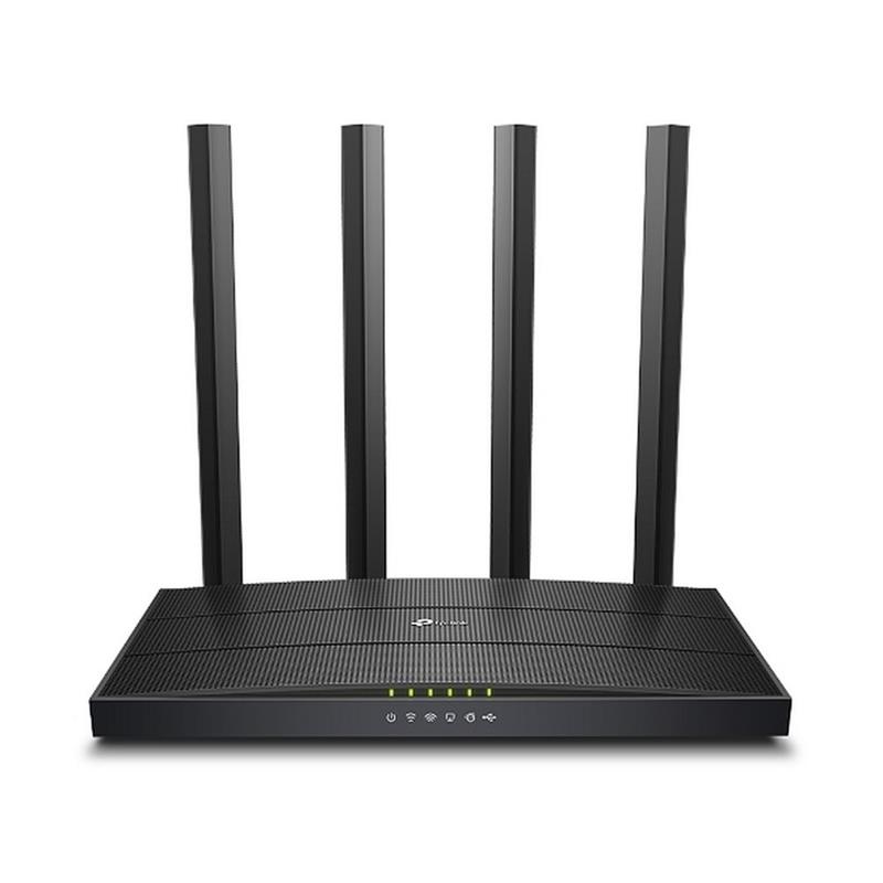 TP-LINK Archer C6U draadloze router Gigabit Ethernet Dual-band (2.4 GHz / 5 GHz) Zwart