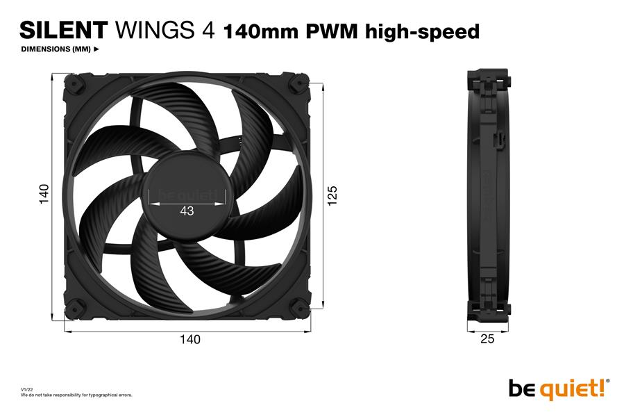 be quiet! SILENT WINGS 4 140mm PWM high-speed