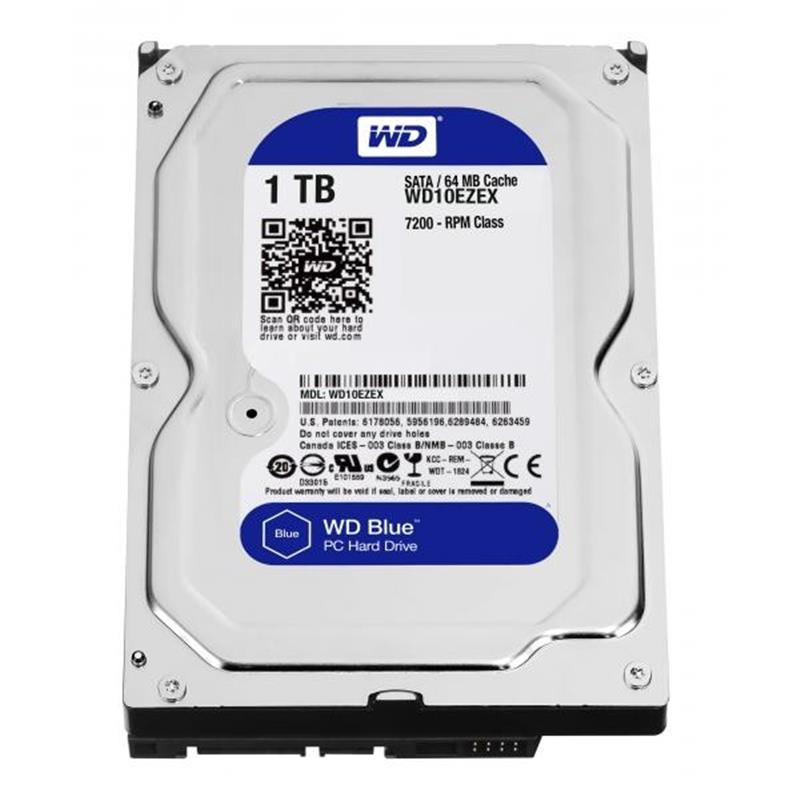 Western Digital CAVIAR BLUE HDD 1TB 3 5 SATA3 64MB 7200RPM 150 MiB s 6 8W