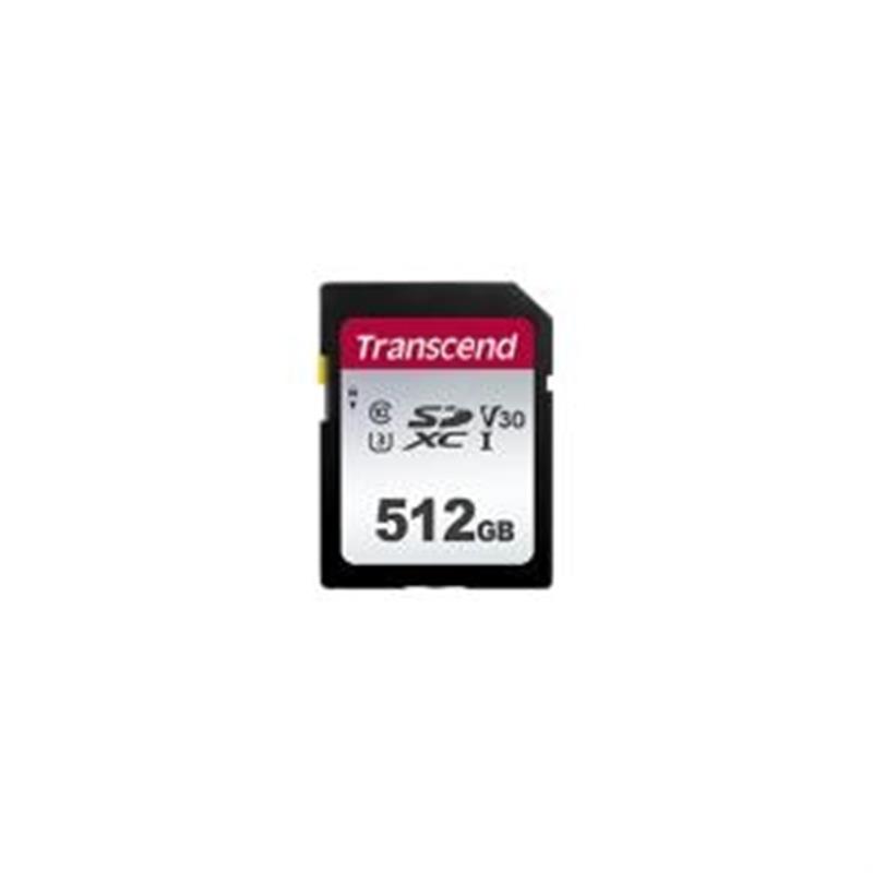 Transcend 300S Memory-card 128GB SDXC 95 45MB s UHS-I U1 Class10 V30 3 3V