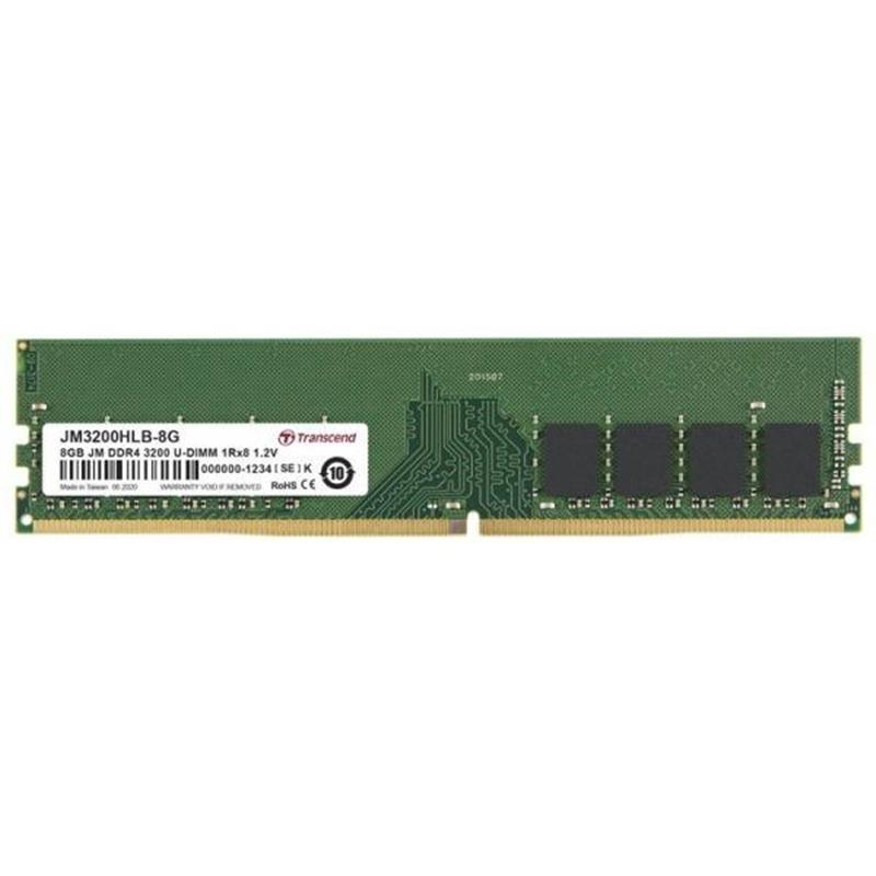 TRANSCEND JetRam 8GB DDR4 3200Mhz U-DIMM