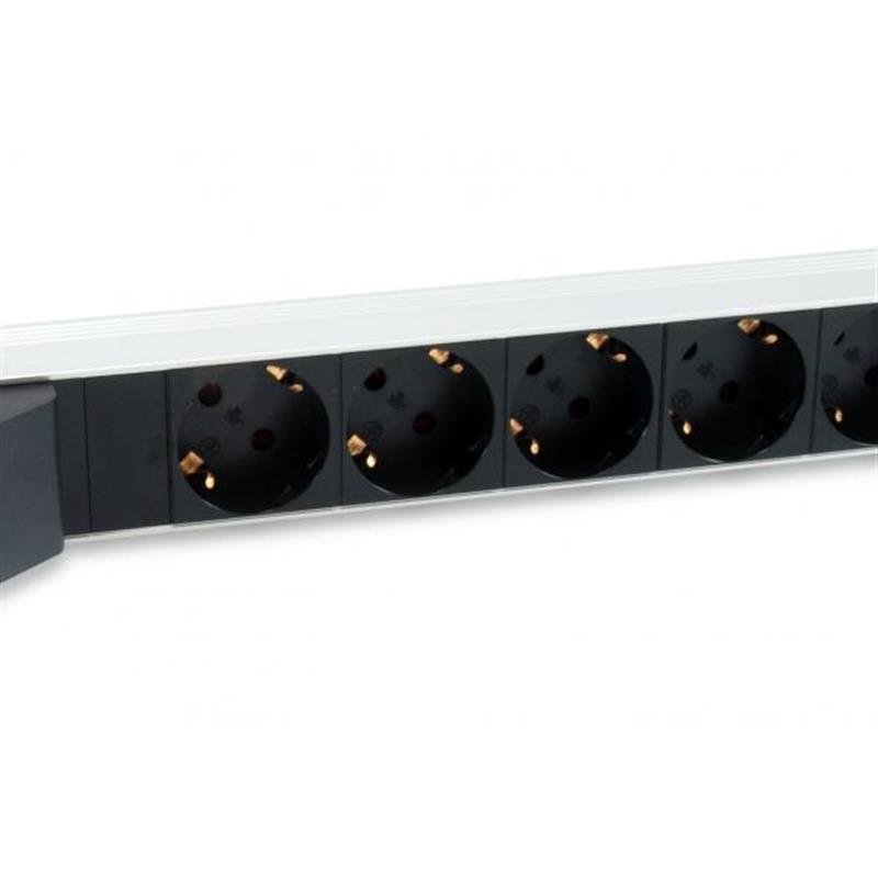 Equip 333312 energiedistributie 1U Zwart 6 AC-uitgang(en)