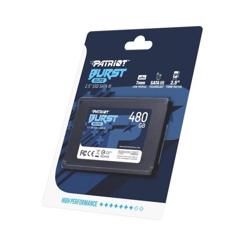 Patriot BURST ELITE SSD 480GB 2 5 SATA3 450MB s TRIM