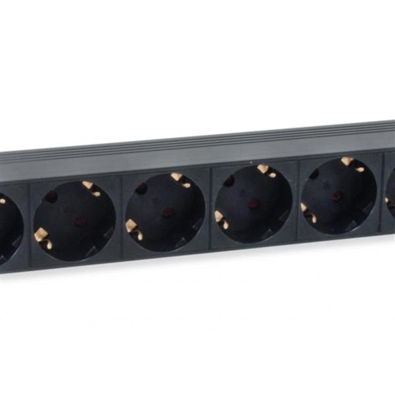 Equip 333286 energiedistributie 8 AC-uitgang(en) 1U Zwart