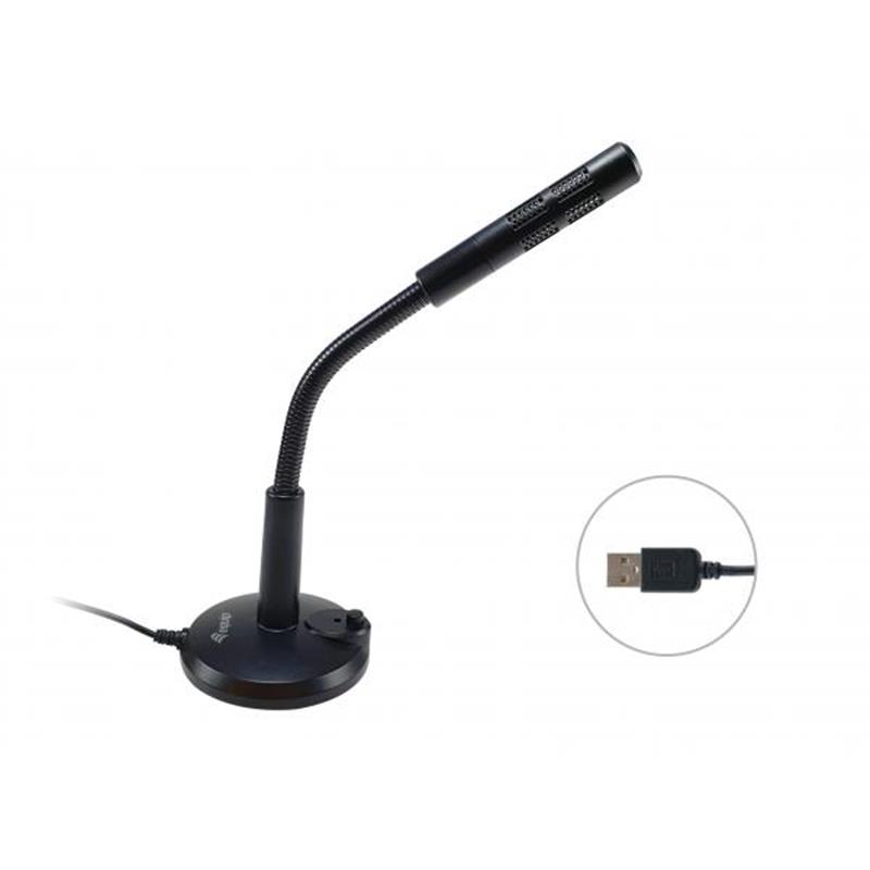 Equip 245340 microfoon Zwart Tafelmicrofoon