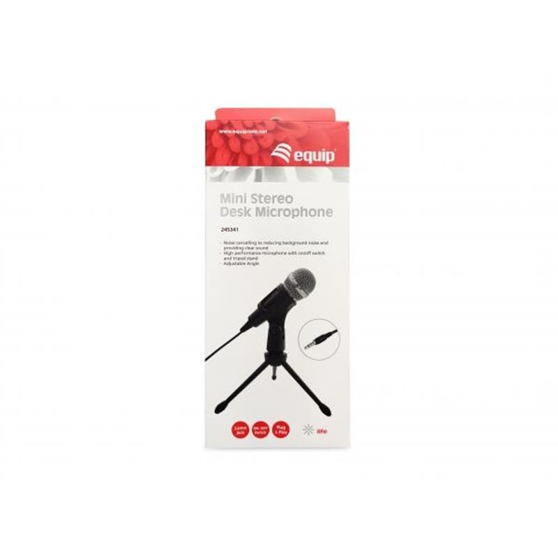 Equip 245341 microfoon Zwart Tafelmicrofoon