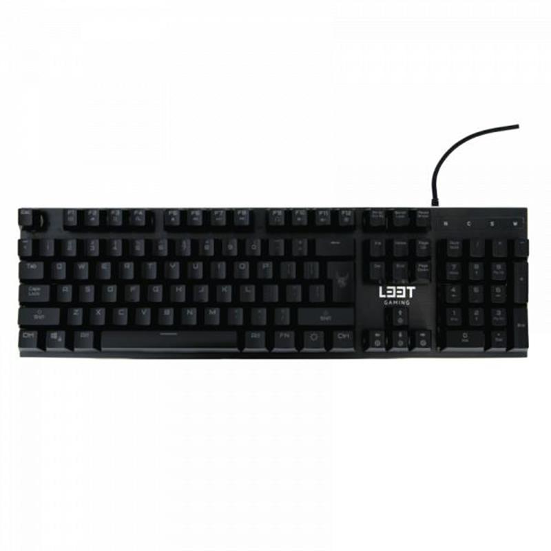 L33T Gaming Oseberg Semi-Mechanical Gaming Keyboard W Rainbow US INTERNATIONAL 