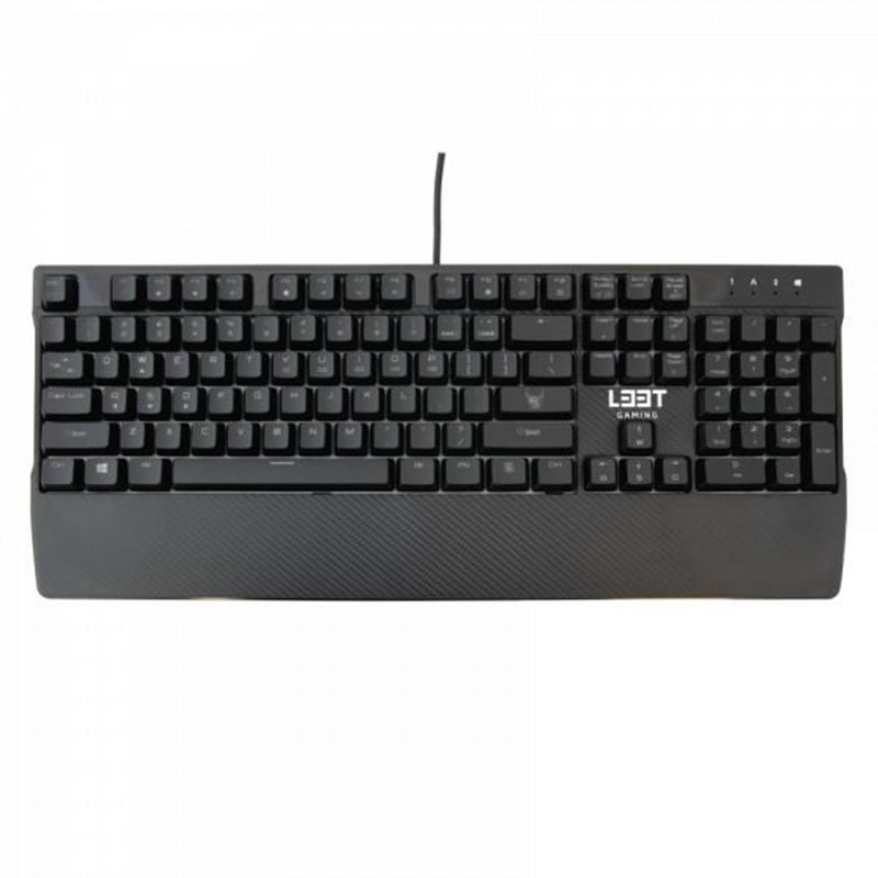 L33T Gaming Megingj rd Full Mechanical Gaming Keyboard W RGB US INTERNATIONAL USB 105-key