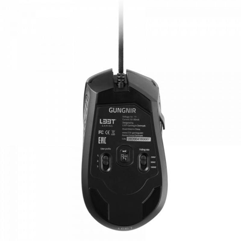 L33T Gaming Gungnir Gaming Mouse 8 Buttons 16 000DPI Ergonomic RGB