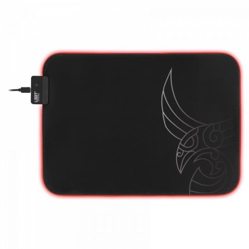 L33T Gaming Karlvagn RGB Gaming mousepad Medium-size Fast surface 355 x 255 x 3 mm Black