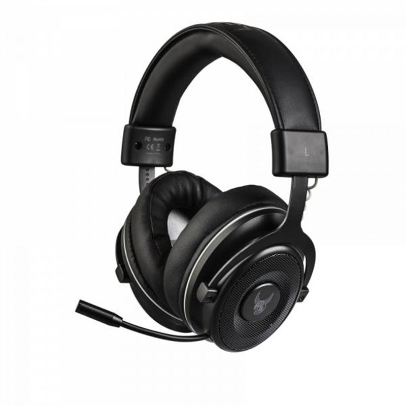 L33T Gaming Muninn Wireless Gaming Headset w Mic 50mm driver Black