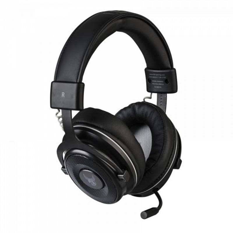 L33T Gaming Muninn Wireless Gaming Headset w Mic 50mm driver Black