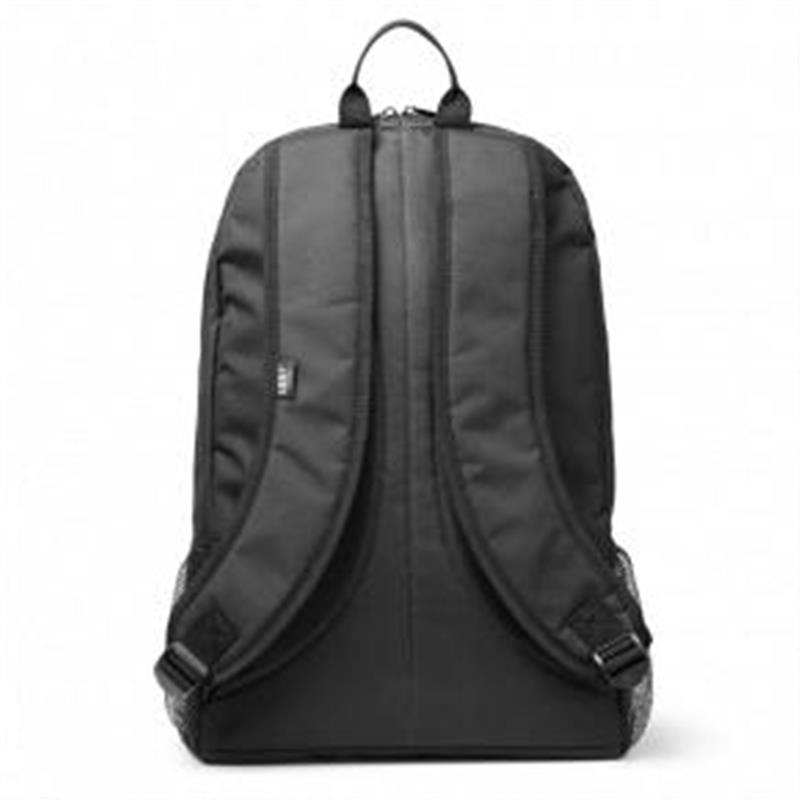 L33T Gaming Gaming Backpack in black slim nylon design Fits 15 6inch devices