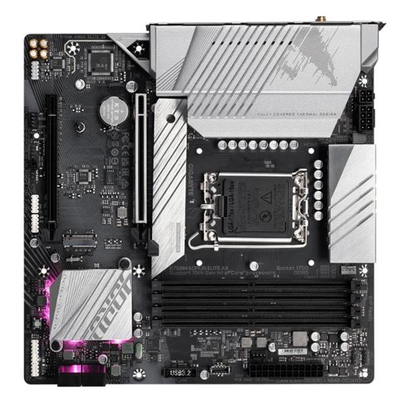 Gigabyte B760M AORUS ELITE AX moederbord LGA 1700 micro ATX