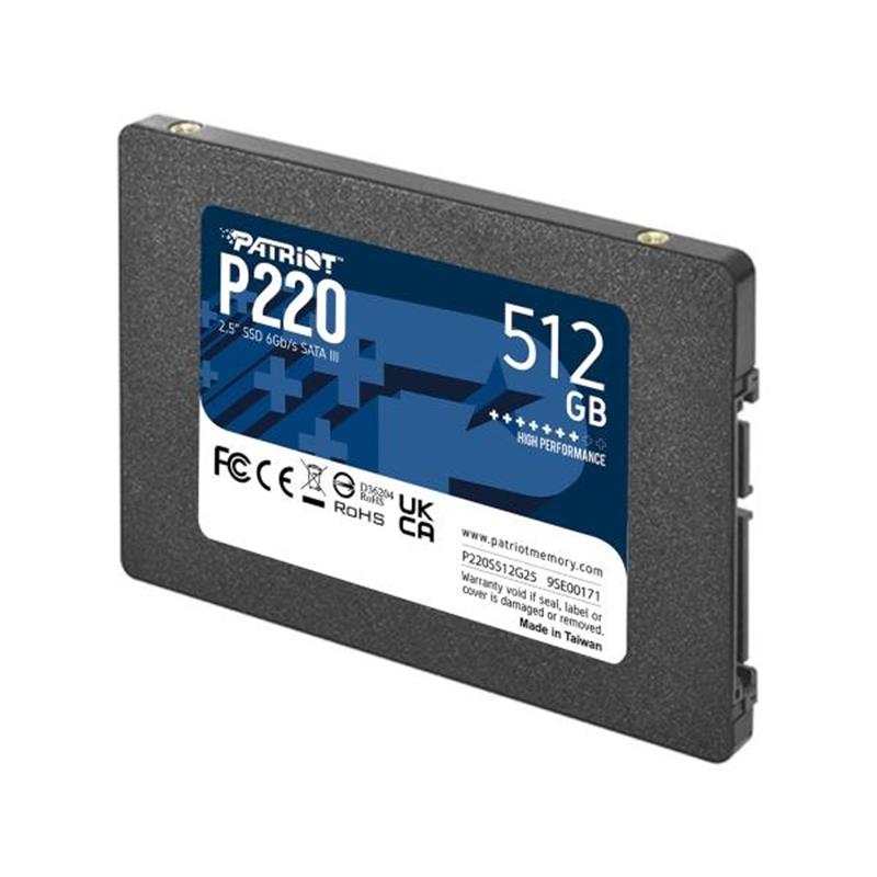 Patriot P220 SSD 512 GB 2 5 SATA3 6 Gbps