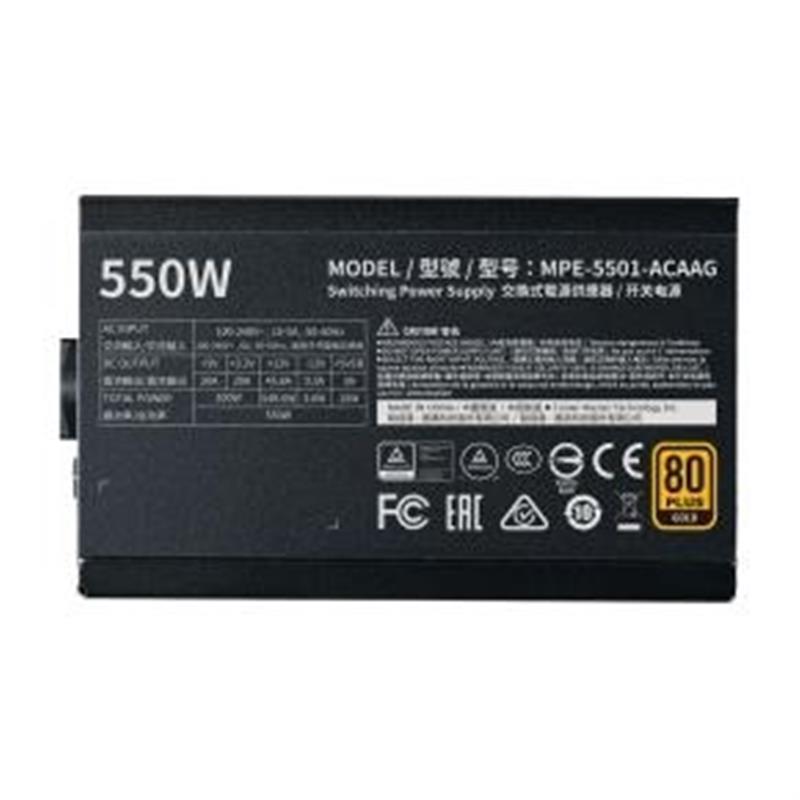 Cooler Master MWE Gold V2 550W ATX 550 W >90% 120 mm 21 dB 2x EPS Black
