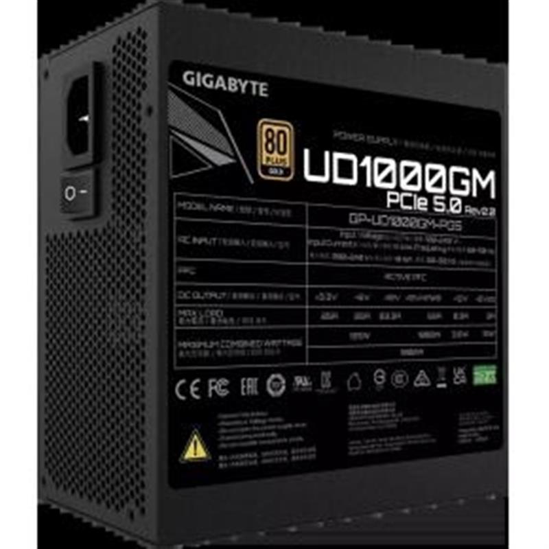 Gigabyte UD1000GM PG5 power supply unit 1000 W 20+4 pin ATX ATX Zwart