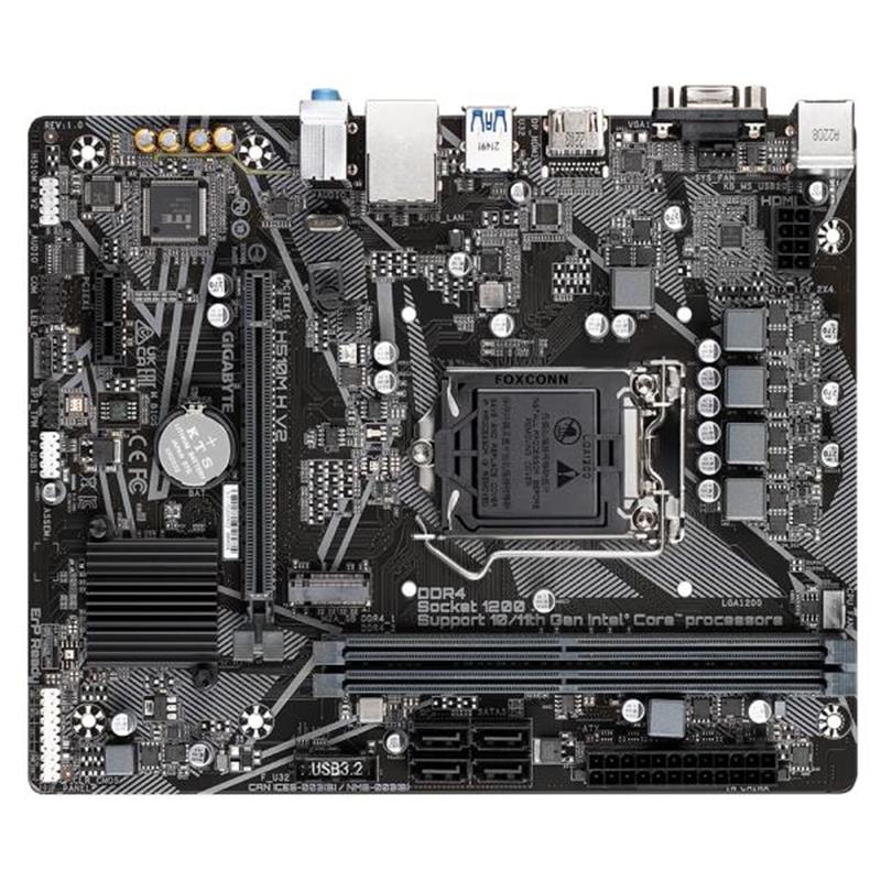 Gigabyte H510M H V2 moederbord Intel H510 Express LGA 1200 micro ATX