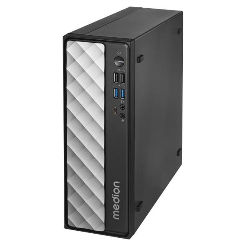 MEDION AKOYA T80 Intel® Core™ i5 i5-12450H 8 GB DDR4-SDRAM 512 GB SSD Windows 11 Home Mini PC Zwart