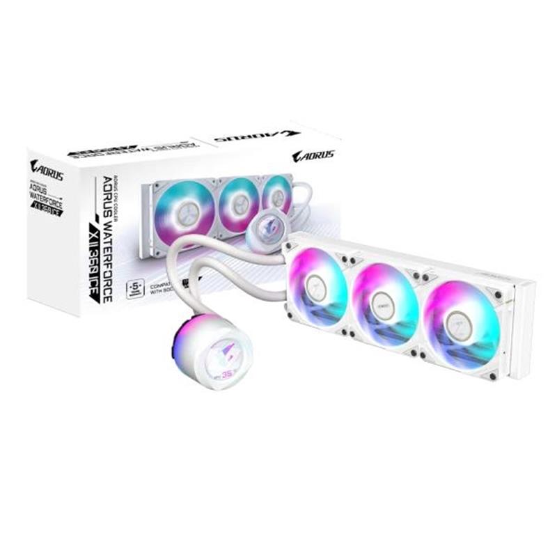 Gigabyte AORUS WATERFORCE II 360 ICE Processor Alles-in-één vloeistofkoeler 12 cm Wit
