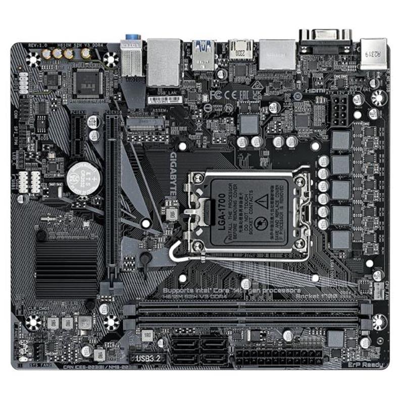 Gigabyte H610M S2H V3 DDR4 moederbord Intel H610 Express LGA 1700 micro ATX