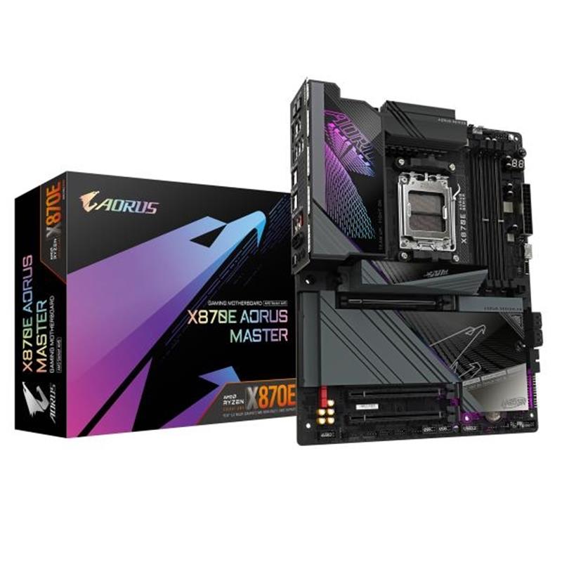 GIGABYTE X870E AORUS MASTER moederbord AMD X870 Socket AM5 ATX