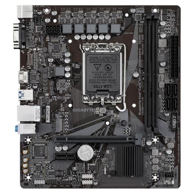 GIGABYTE H610M H V2 moederbord Intel H610 Express LGA 1700 micro ATX