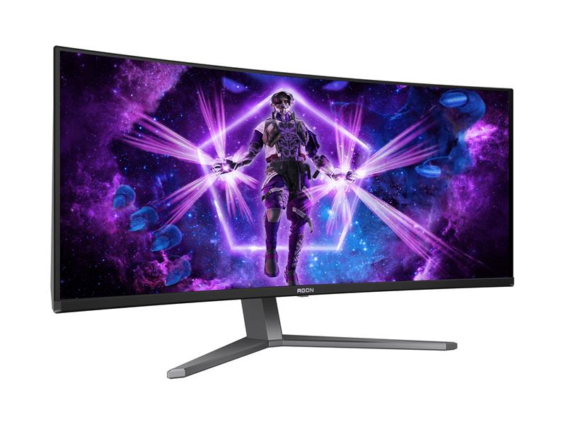 AOC AGON PRO AG346UCD computer monitor 86,4 cm (34"") 3440 x 1440 Pixels Wide Quad HD QDOLED Zwart, Grijs