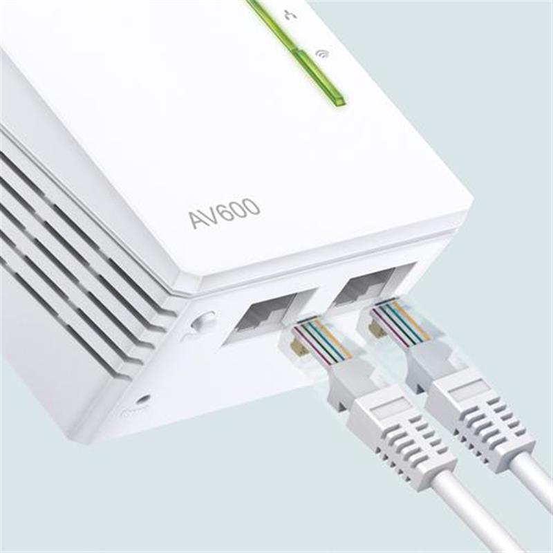 TP-LINK TL-WPA4220 PowerLine-netwerkadapter 500 Mbit/s Ethernet LAN Wi-Fi Wit 1 stuk(s)