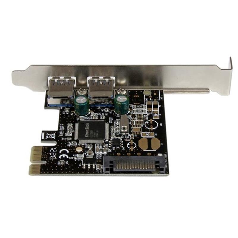 StarTech.com 2 poort USB 3.0 PCI Express controller kaart met SATA voeding