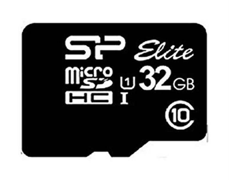 Silicon Power 32GB Elite MicroSDHC Class10 UHS-1 tot 85Mb/s incl. SD-adapter Zwart