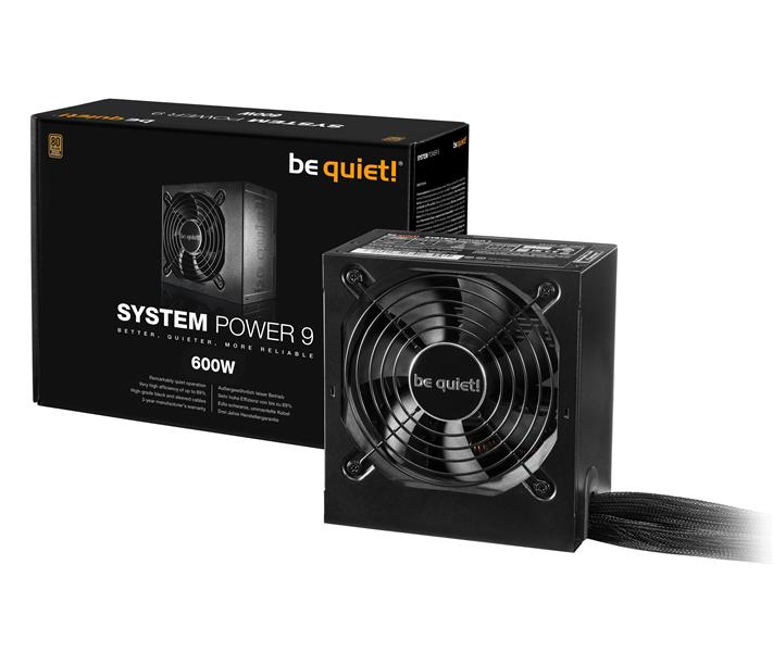 be quiet! System Power 9 power supply unit 600 W 20+4 pin ATX ATX Zwart