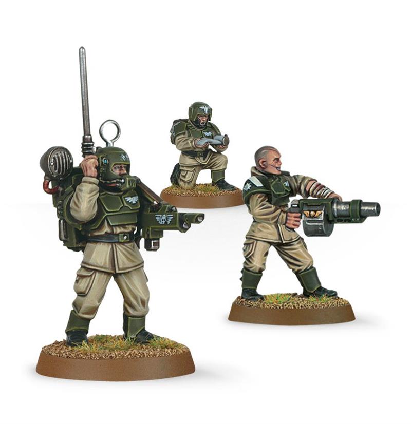 Cadian command squad Astra Militarum 