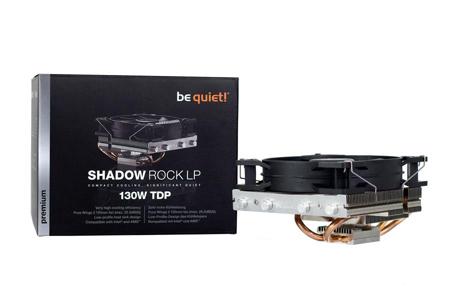 be quiet! Shadow Rock LP Processor Koeler 12 cm Zwart, Koper, Zilver