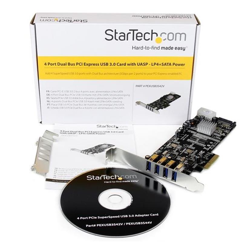 StarTech.com 4-poorts PCI Express USB 3.0 kaart
