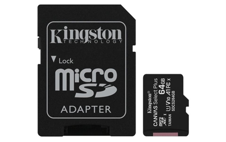 64GB MICROSDXC CANVAS SELECT 2P