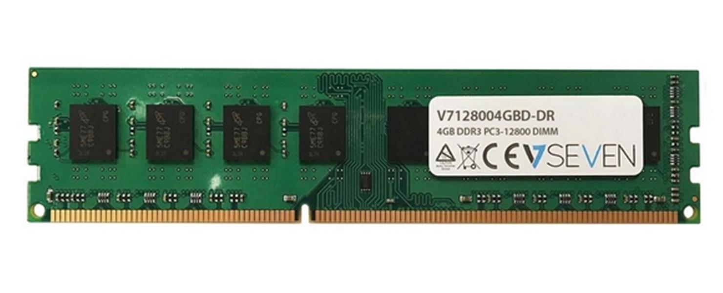 V7 V7128004GBD-DR geheugenmodule 4 GB 1 x 4 GB DDR3 1600 MHz
