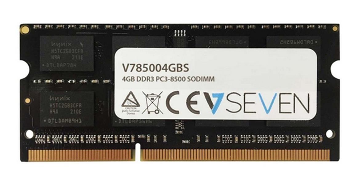 V7 V785004GBS geheugenmodule 4 GB 1 x 4 GB DDR3 1066 MHz
